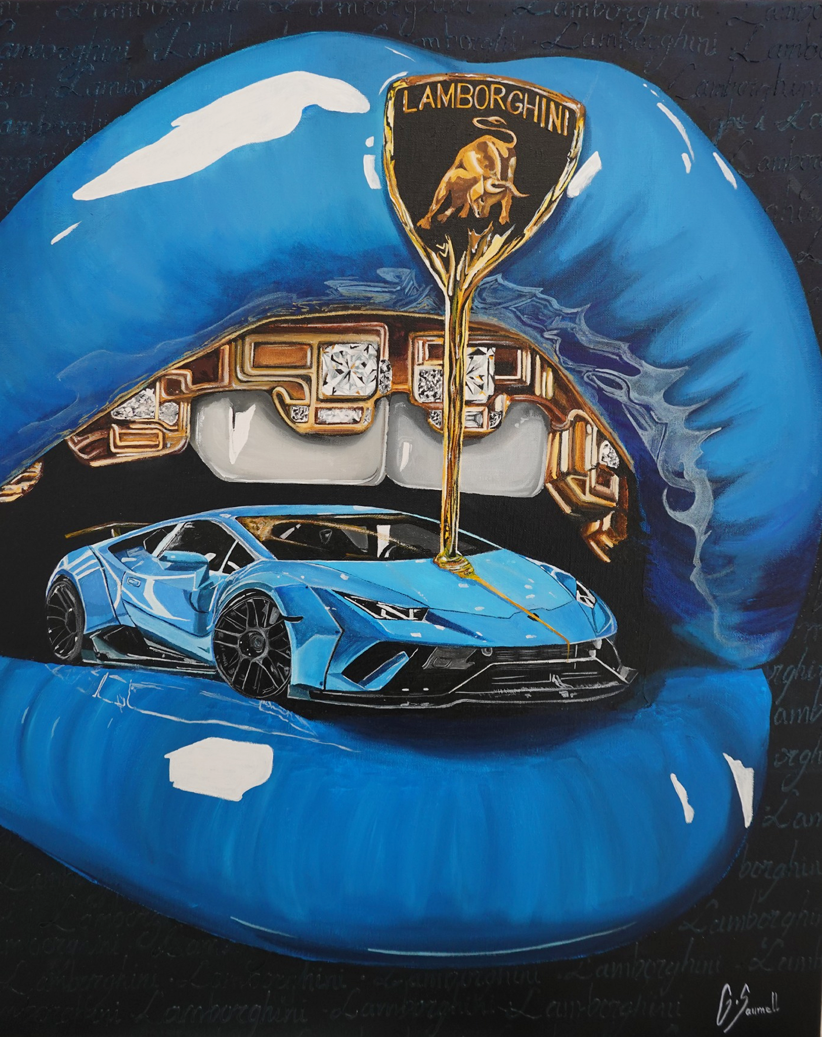 LAMBO’S LIPS — artwork by Ona Saumell